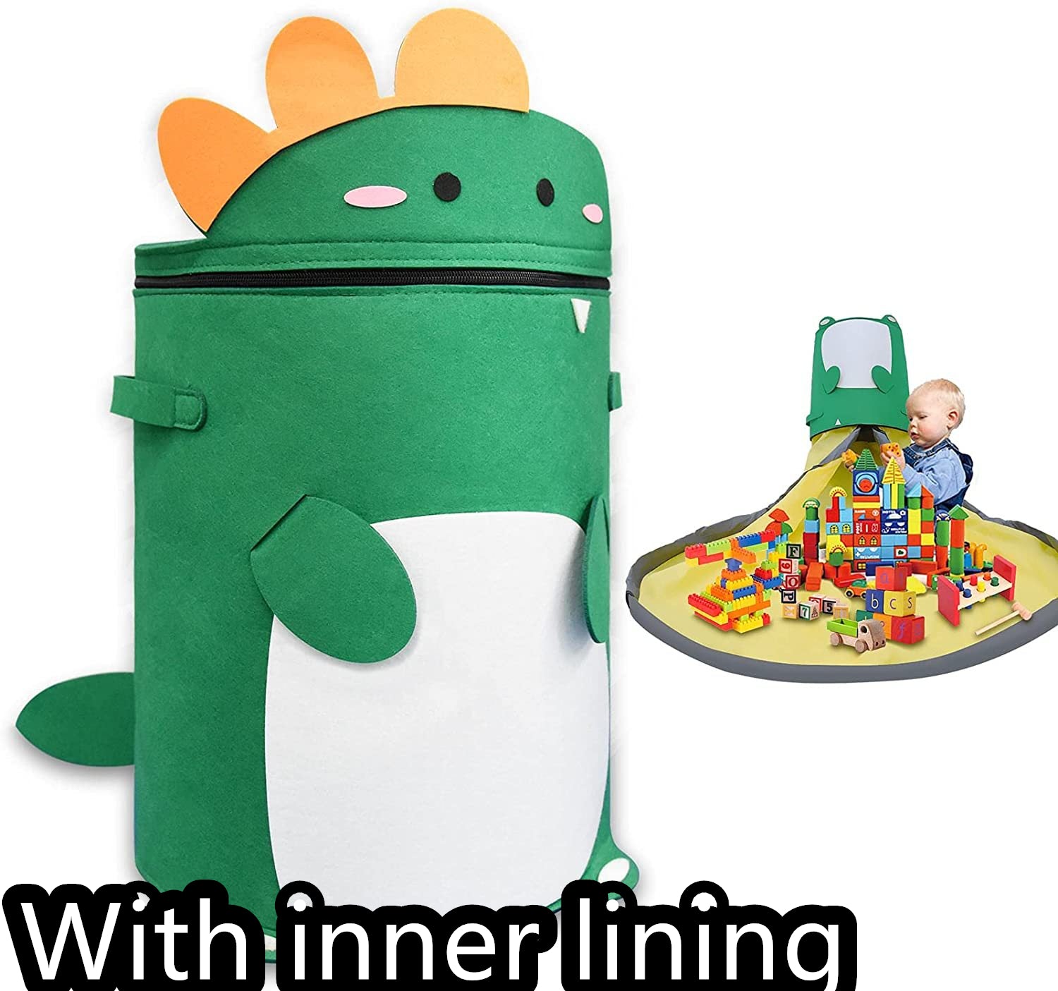 Vilten Speelgoed Opbergzak - Speelmat 2 in 1